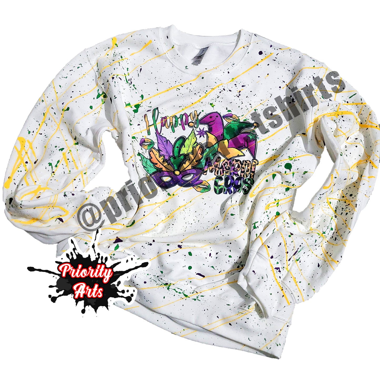 HAPPY MARDI GRAS CREWNECK