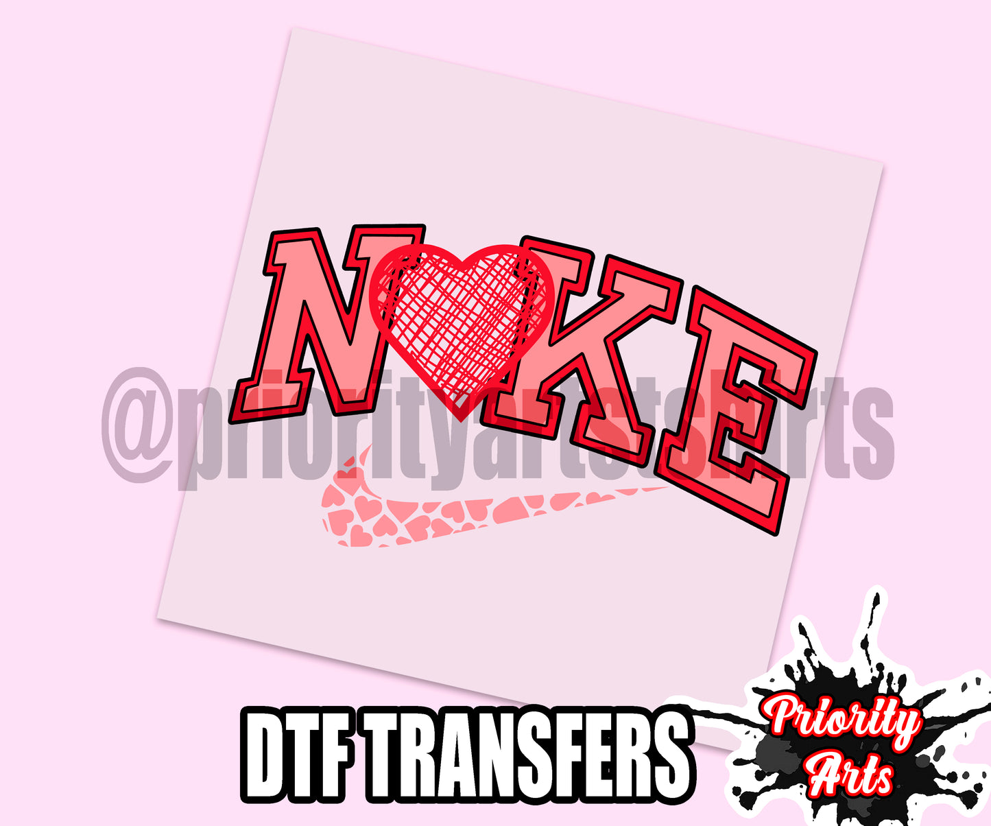 Nike Valentine's Dtf Transfer