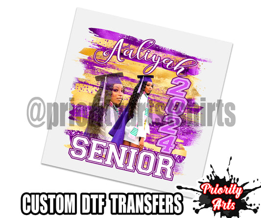 Custom 2024 Senior Dtf Transfers