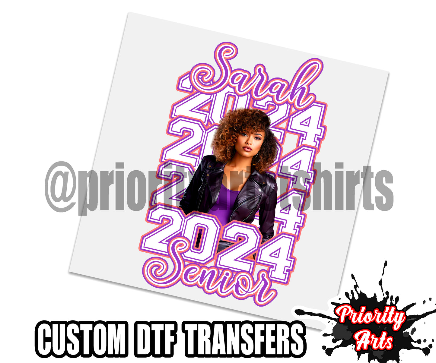 Custom Senior 2024 Dtf Transfers