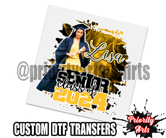 Custom Senior of 2024 Dtf Transfers