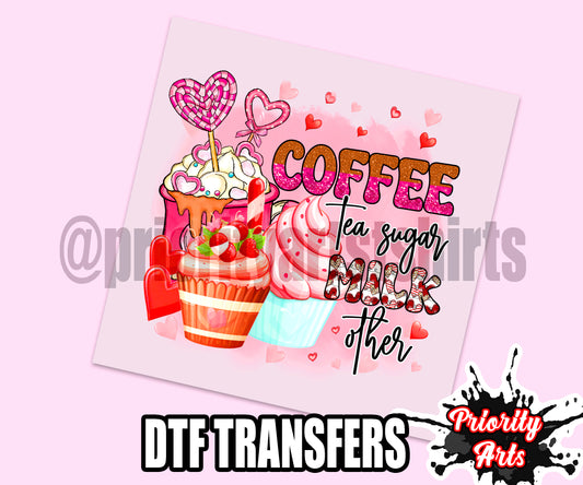 Coffee Tea Sugar Dtf Transfer