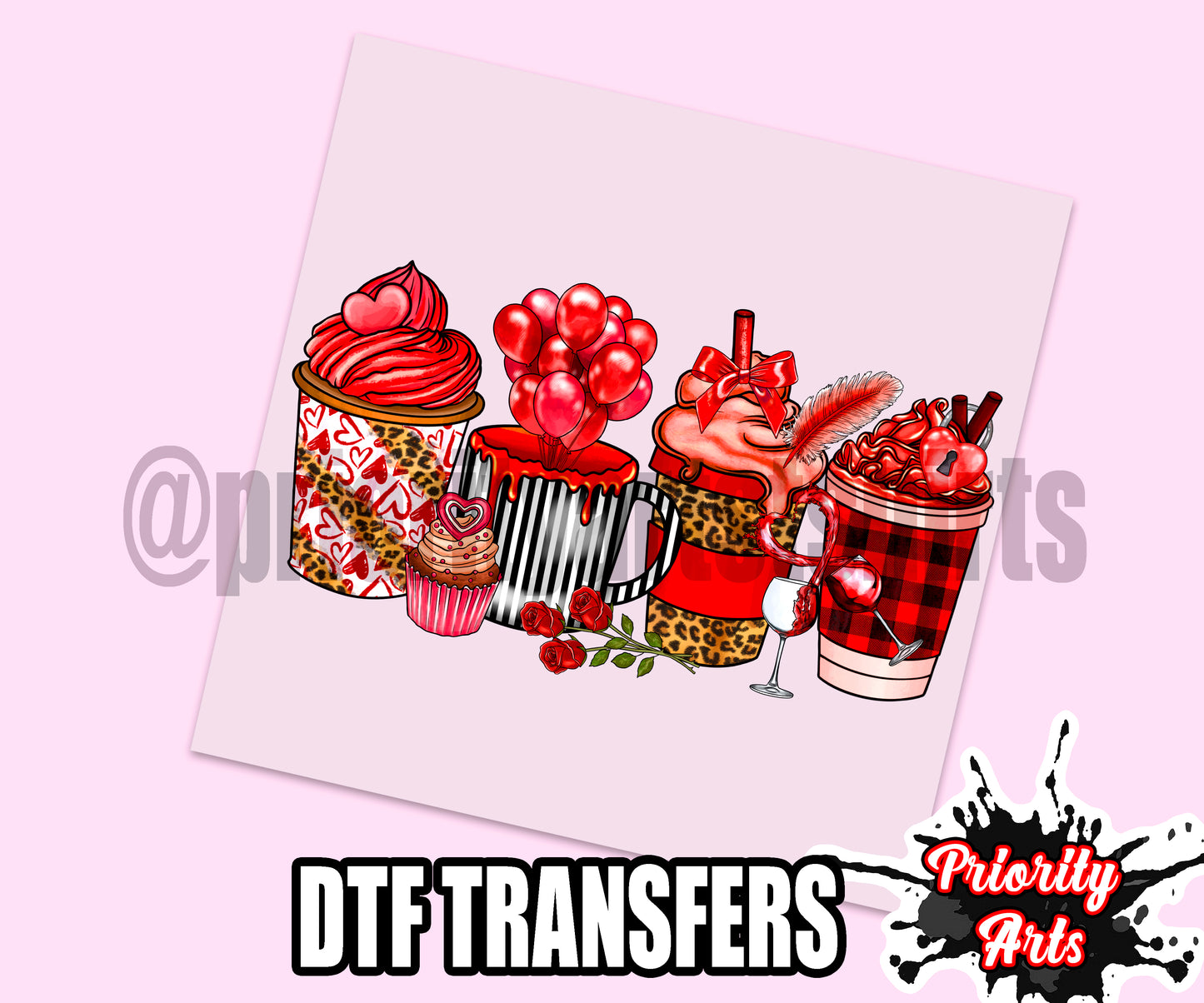 Red Coffee Dtf Transfer