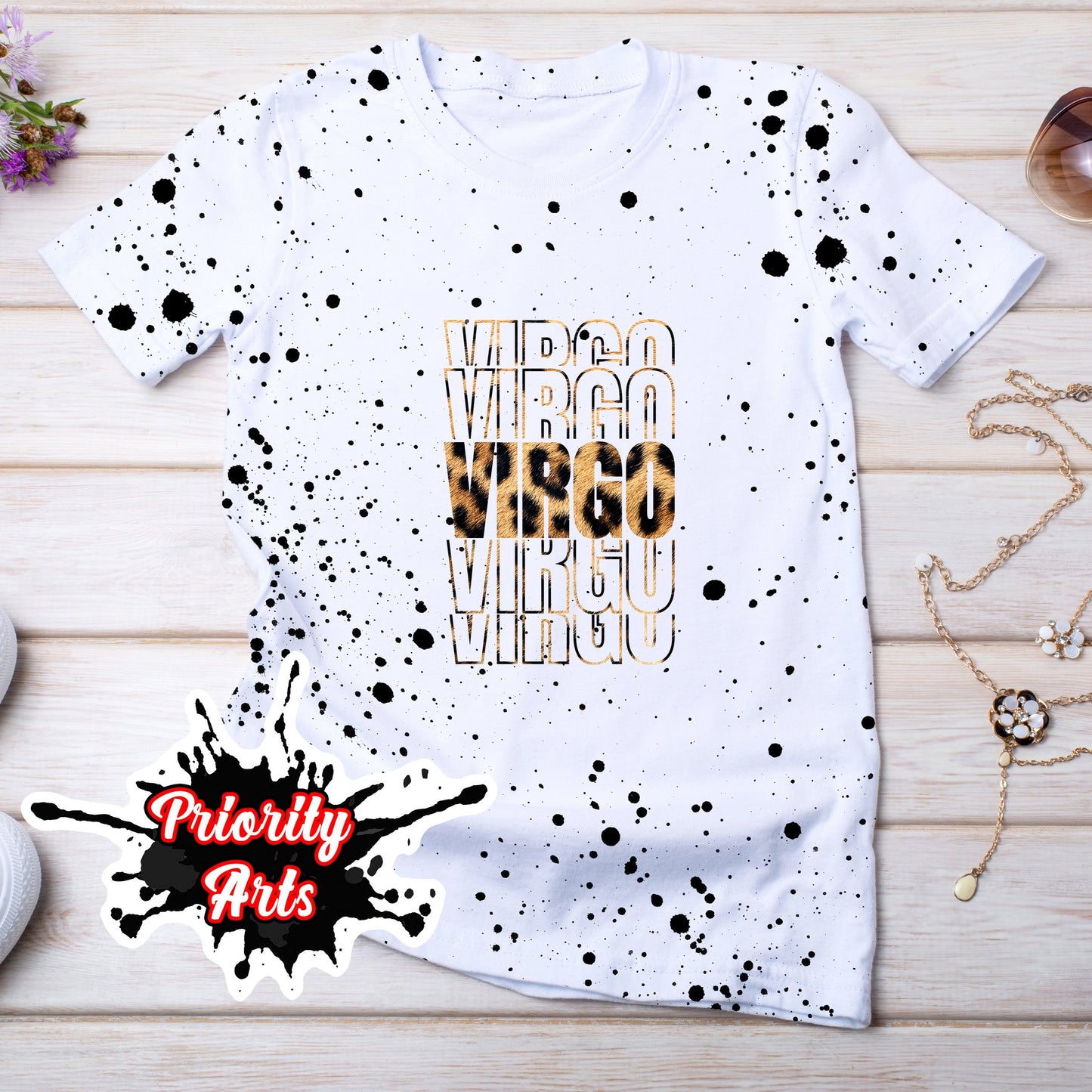 VIRGO LEOPARD PRINT TEE