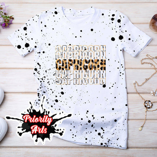 CAPRICORN LEOPARD PRINT TEE